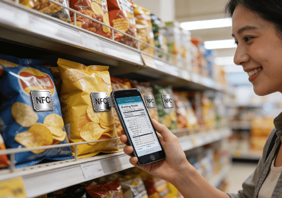 NFC 标签赋能智慧零售：让每一件商品都能 “开口说话”